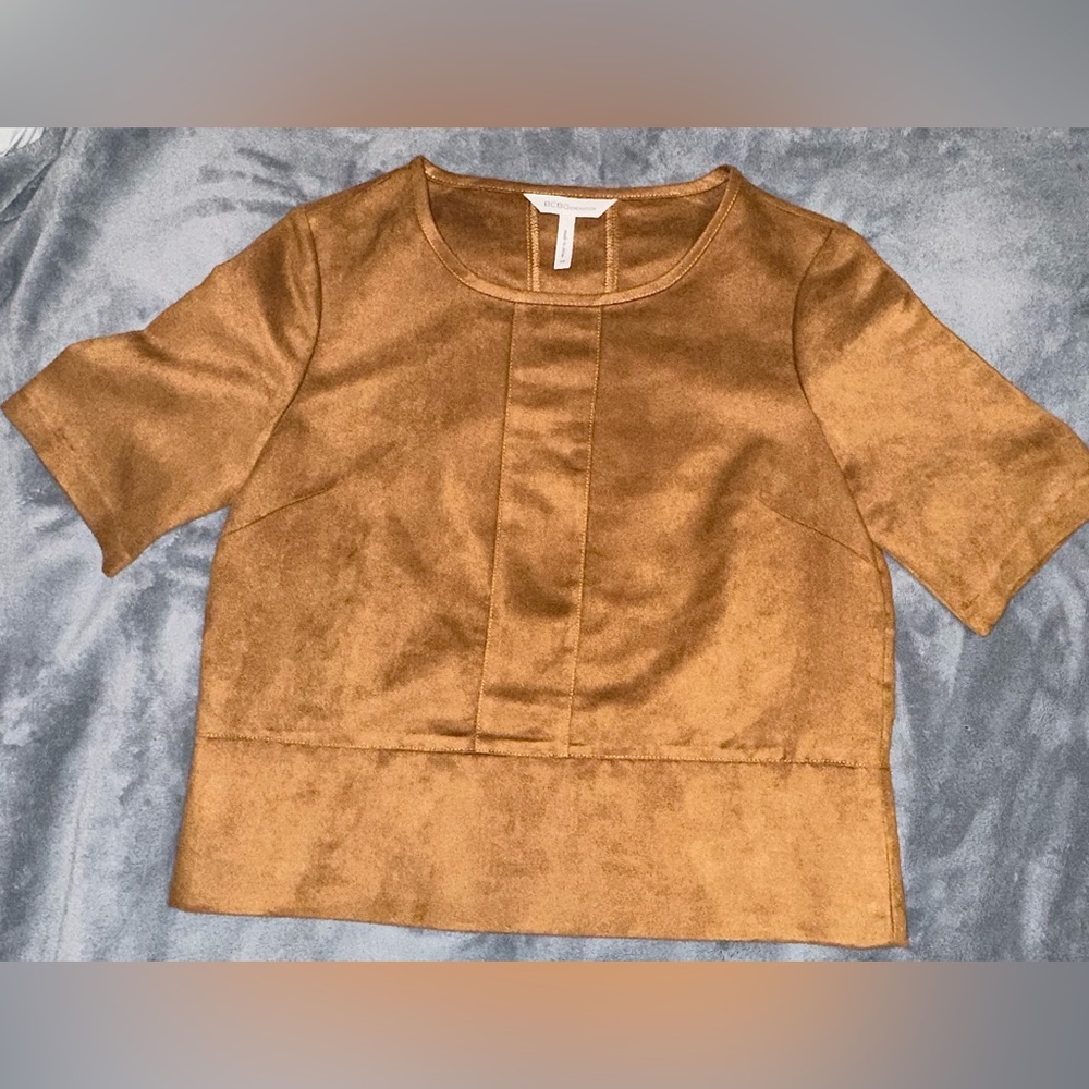 BCBGeneration XSmall Brown Box Top.